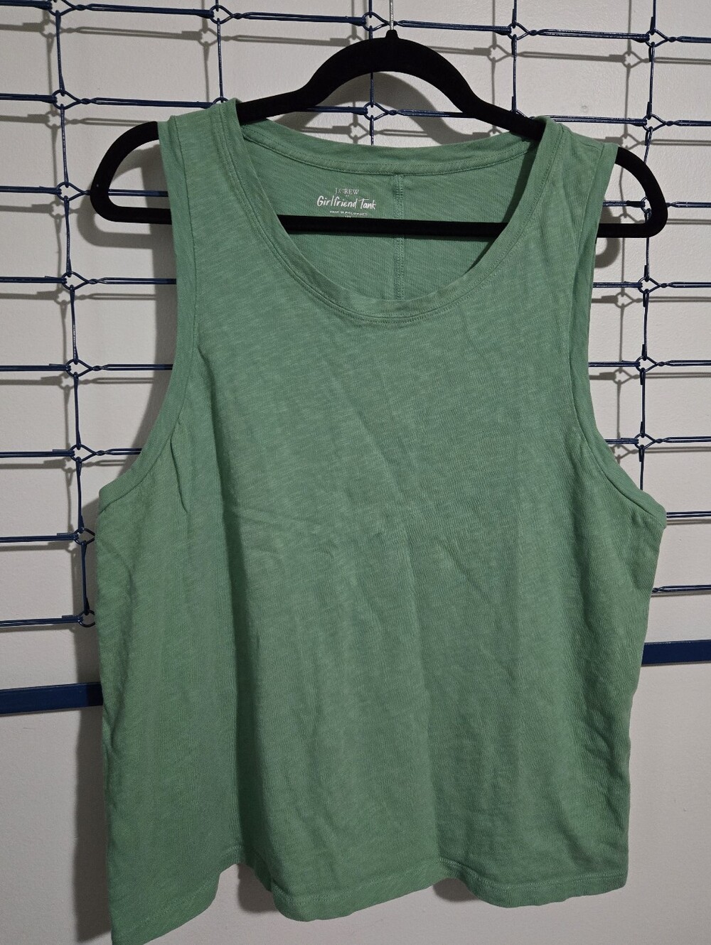 JCrew girlfriend collective seafoam green tank top